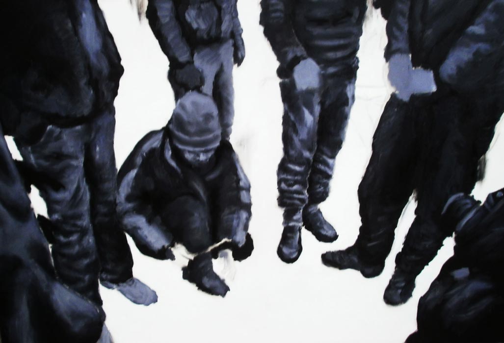 Sans titre, 2011, huile sur toile, 80x120 par Charlie Wellecam